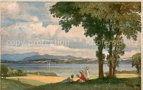 AK / Ansichtskarte Verlag_Primus_Nr. 5025 Familie am See 