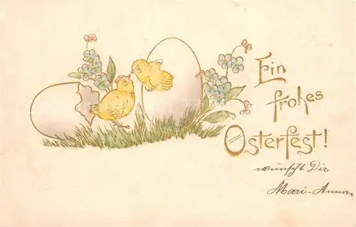 AK / Ansichtskarte Ostern_Easter_Paques Litho Osterfest 
