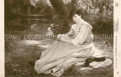 AK / Ansichtskarte Verlag_Salon_de_1910_Nr. A.N.Paris 40 Traumerin 