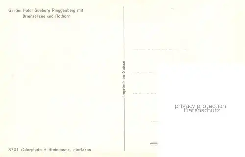 AK / Ansichtskarte Dampfer_Binnenschifffahrt Brinzersee Rothorn  