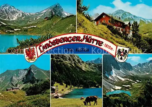 AK / Ansichtskarte Landsbergerhuette_1800m_Tirol_AT Panorama Teilansichten 