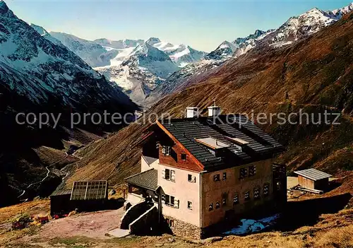 AK / Ansichtskarte Rifflseehuette_2293m_Pitztal_Pitzthal_Tirol_AT Panorama 