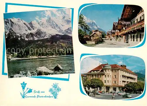 AK / Ansichtskarte Garmisch Partenkirchen Hotel Vier Jahreszeiten Panorama Garmisch Partenkirchen