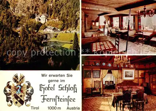 AK / Ansichtskarte Nassereith_Tirol_AT Hotel Schloss Fernsteinsee Gastraeume 
