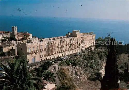 AK / Ansichtskarte Taormina_Sicilia_IT Hotel Excelsior Palace Fliegeraufnahme 