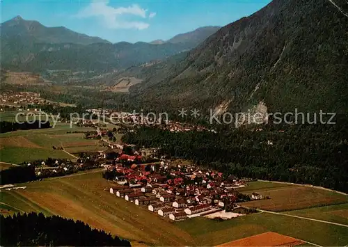 AK / Ansichtskarte Weissbach_Bad_Reichenhall Fliegeraufnahme mit Gasthof Schifferer  Weissbach_Bad_Reichenhall