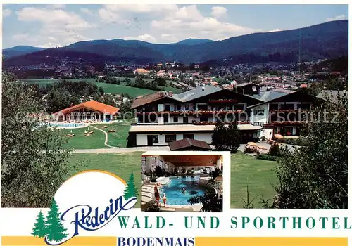 AK / Ansichtskarte Bodenmais Wald und Sporthotel Riederin Hallenbad Panorama Bodenmais