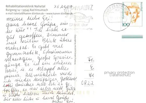 AK / Ansichtskarte Bad_Kreuznach Rehaklinik Nahetal Teilansichten Bad_Kreuznach