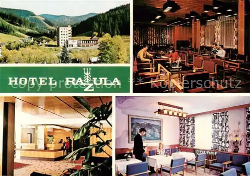AK / Ansichtskarte Velke_Karlovice_CZ na Valassku Horsky hotel Razula Rezeption Gastraeume 