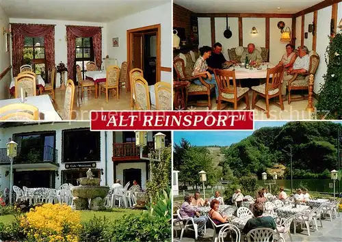 AK / Ansichtskarte Piesport Cafe Weinhaus Alt Reinsport Gastraeume Terrasse Piesport