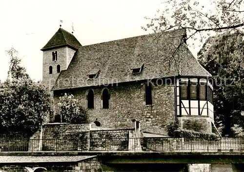 AK / Ansichtskarte Bad_Gandersheim Pfarrkirche St Georg Turm Langhaus Bad_Gandersheim