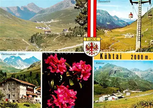 AK / Ansichtskarte Kuehtai_Kuethai_Tirol_AT Panorama Dortmunder Huette Sessellift Kuehtai 