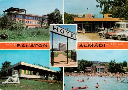 AK / Ansichtskarte Balatonalmadi_HU Hotels am Plattensee Freibad 