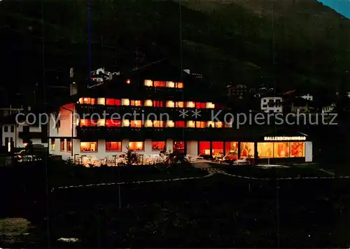 AK / Ansichtskarte Naturns_Naturno_Suedtirol_IT Hotel Feldhof Nachtaufnahme 