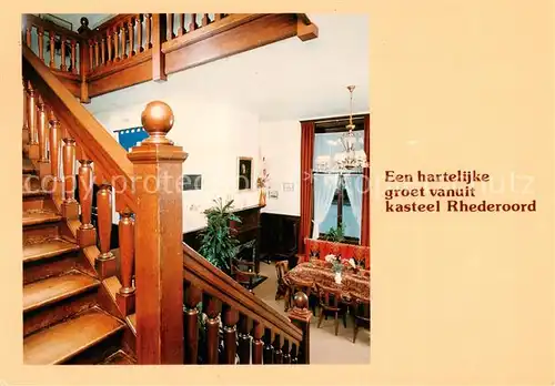 AK / Ansichtskarte De_Steeg_NL Kasteel Rhederoord Schloss Treppenaufgang 