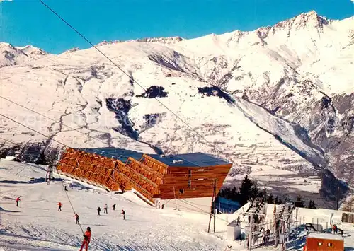 AK / Ansichtskarte Les_Arcs_73_Savoie Berghotel La Cachette Wintersportplatz Sommet du Roignais et l Avi 
