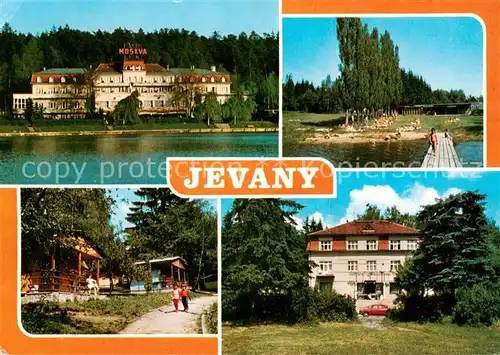 AK / Ansichtskarte Jevany_Czechia Erholungsheim Freibad Ferienhaus Hotel 