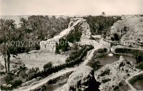 AK / Ansichtskarte Gabes_Tunesie Les bords de lOued dans la Palmeraie 