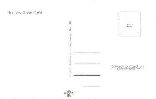 AK / Ansichtskarte Haarlem_NL Grote Markt 