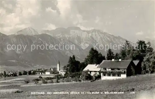 AK / Ansichtskarte Sistrans_Tirol_AT mit Bettelwurf und Walderkamm 