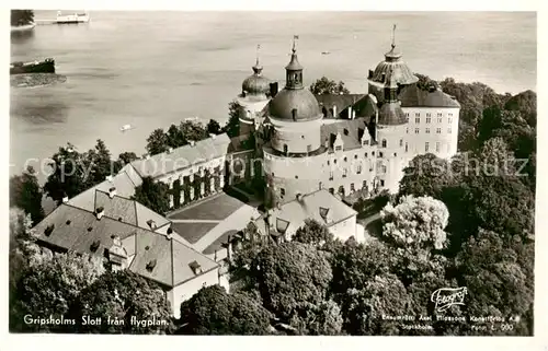 AK / Ansichtskarte Gripsholms_Slott_Gripsholm_Straengnaes_Sweden Fliegeraufnahme 