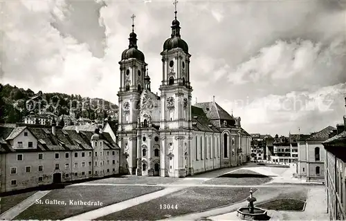 AK / Ansichtskarte St_Gallen_SG Kathedrale St_Gallen_SG