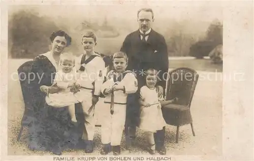 AK / Ansichtskarte Essen__Ruhr Familie Krupp von Bohlen u. Halbach 