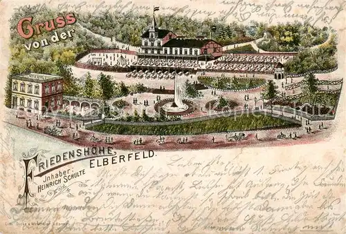 AK / Ansichtskarte Elberfeld_Barmen Friedenshoehe Elberfeld Barmen