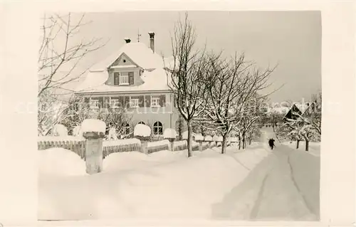 AK / Ansichtskarte Biberach__Riss Partie im Winter Schnee 