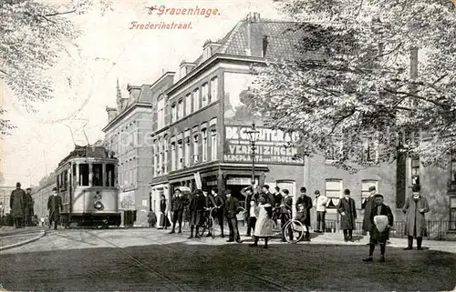 AK / Ansichtskarte S Gravenhage_Den_Haag_NL Frederikstraat m. Strassenbahn 