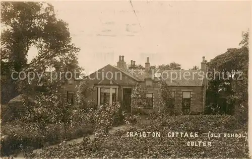 AK / Ansichtskarte Culter_Scotland_UK Craigton Cottage   Old School 