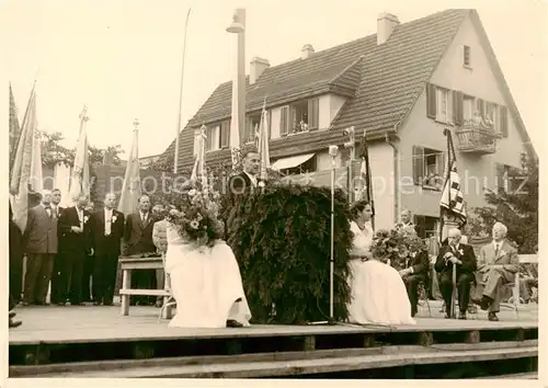 AK / Ansichtskarte Fluntern_Zuerich Fest Ehrung 