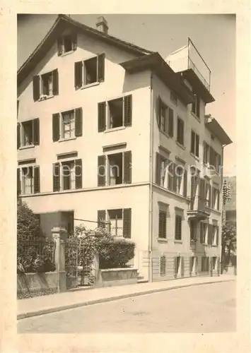 AK / Ansichtskarte Zuerich_ZH Haus Aussenansicht Zuerich_ZH