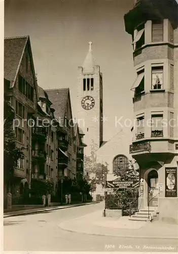 AK / Ansichtskarte Zuerich_ZH St. Antoniuskirche Aussenansicht Zuerich_ZH