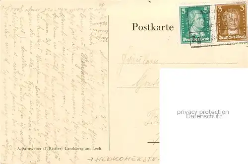 AK / Ansichtskarte Landsberg_Lech Grosser Platz   Brunnen Landsberg_Lech