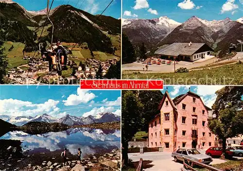 AK / Ansichtskarte Steinhaus_Ahrntal_Trentino_IT Sessellift Berghaus Hotel Bergsee Alpenpanorama 