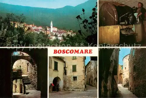 AK / Ansichtskarte Boscomare_Imperia_Liguria_IT Ortspanorama Kirche Altstadt Gassen 