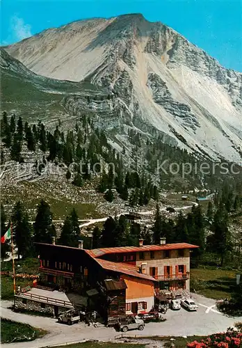 AK / Ansichtskarte Faneshuette_2100m_Fanes_Rifugio_Alpe_di_IT Rifugio Fanes Berghuette Monte Sella di Fanes Dolomiten 