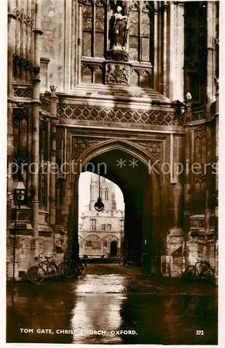 AK / Ansichtskarte Oxford__Oxfordshire_UK Tom Gat Christ Church 