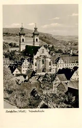 AK / Ansichtskarte Zwiefalten_Wuerttemberg Muensterkirche Zwiefalten Wuerttemberg