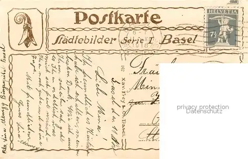 AK / Ansichtskarte Basel_BS Rheinpartie Basel_BS