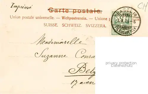 AK / Ansichtskarte Basel_BS Wettsteinbruecke mit Pfalz Basel_BS