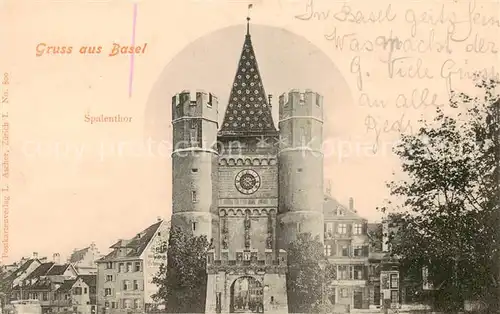AK / Ansichtskarte Basel_BS Spalenthor Basel_BS