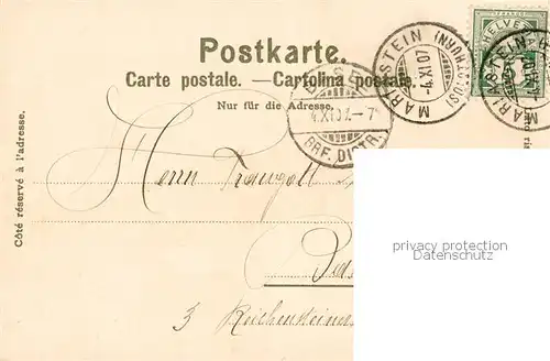 AK / Ansichtskarte Basel_BS Rheinpartie Aquarell Basel_BS