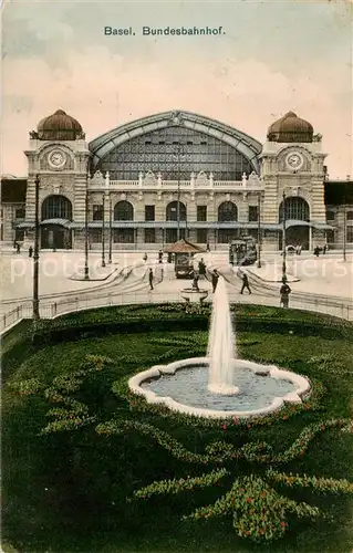 AK / Ansichtskarte Basel_BS Bundesbahnhof Basel_BS