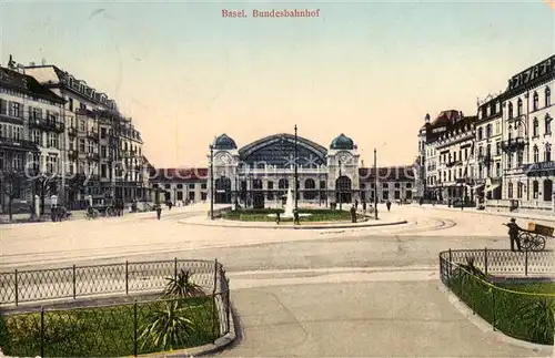 AK / Ansichtskarte Basel_BS Bundesbahnhof Basel_BS