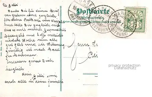 AK / Ansichtskarte Basel_BS Wandgemaelde im Rathaus Urteil Salomons Basel_BS