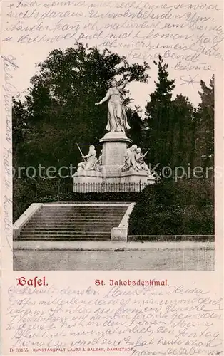 AK / Ansichtskarte Basel_BS St Jacobsdenkmal Basel_BS