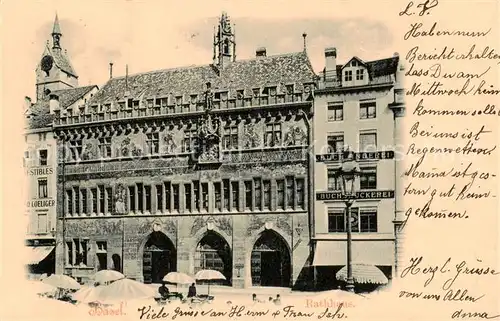 AK / Ansichtskarte Basel_BS Rathhaus Basel_BS