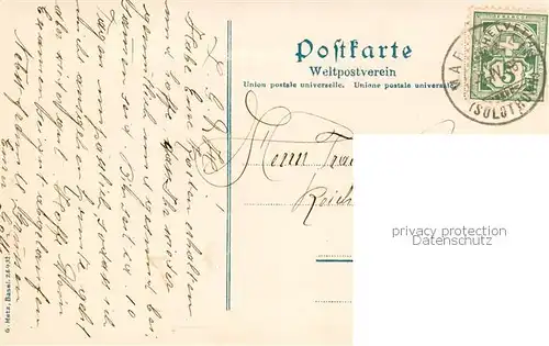 AK / Ansichtskarte Basel_BS Rheinpartie mit Muenster Basel_BS